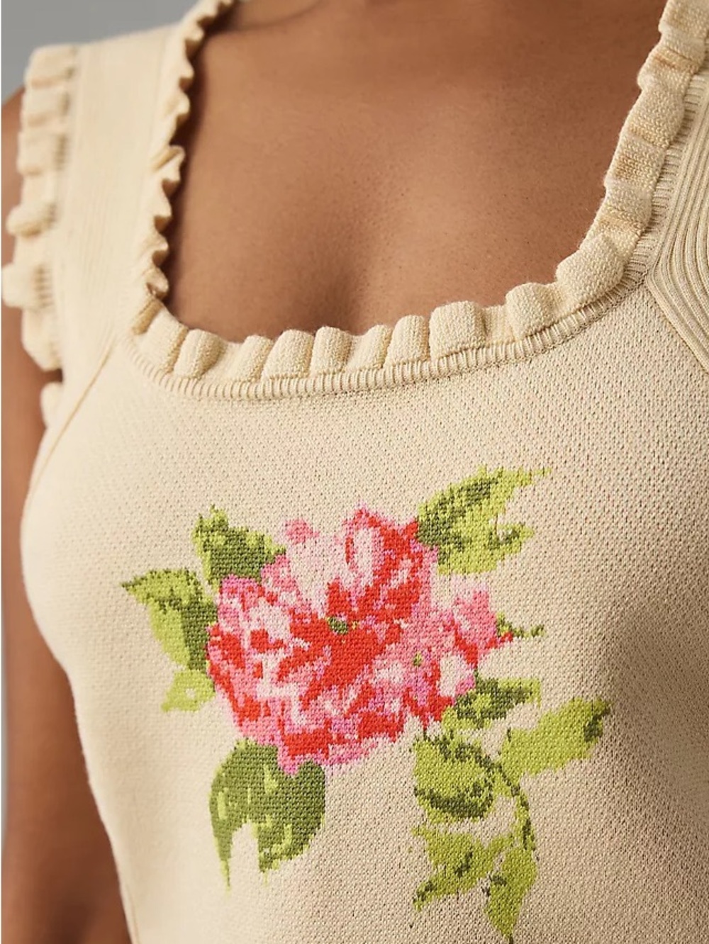 NWOT By Anthropologie Bow-Back Sweater Tank size XL